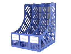 Portadocumentos de 3 compartimentos, organizador de archivos para suministros de oficina