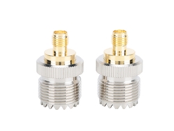 2 Adaptadores Sma Hembra A Uhf Hembra, Conector De Latón De 50 Ohmios Para Antenas