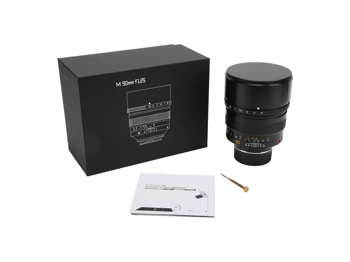 Objetivo fijo manual de 90 mm f/1.25 para cámaras Leica MM M240, fotograma completo