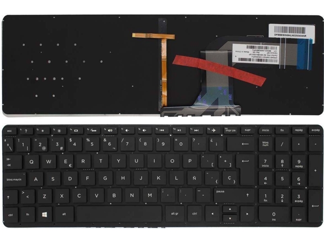 Teclado para Portátil HP Pavilion 15-Ab204Tx 15-Aw004Nt 15-G206Ur 15-P000Ns