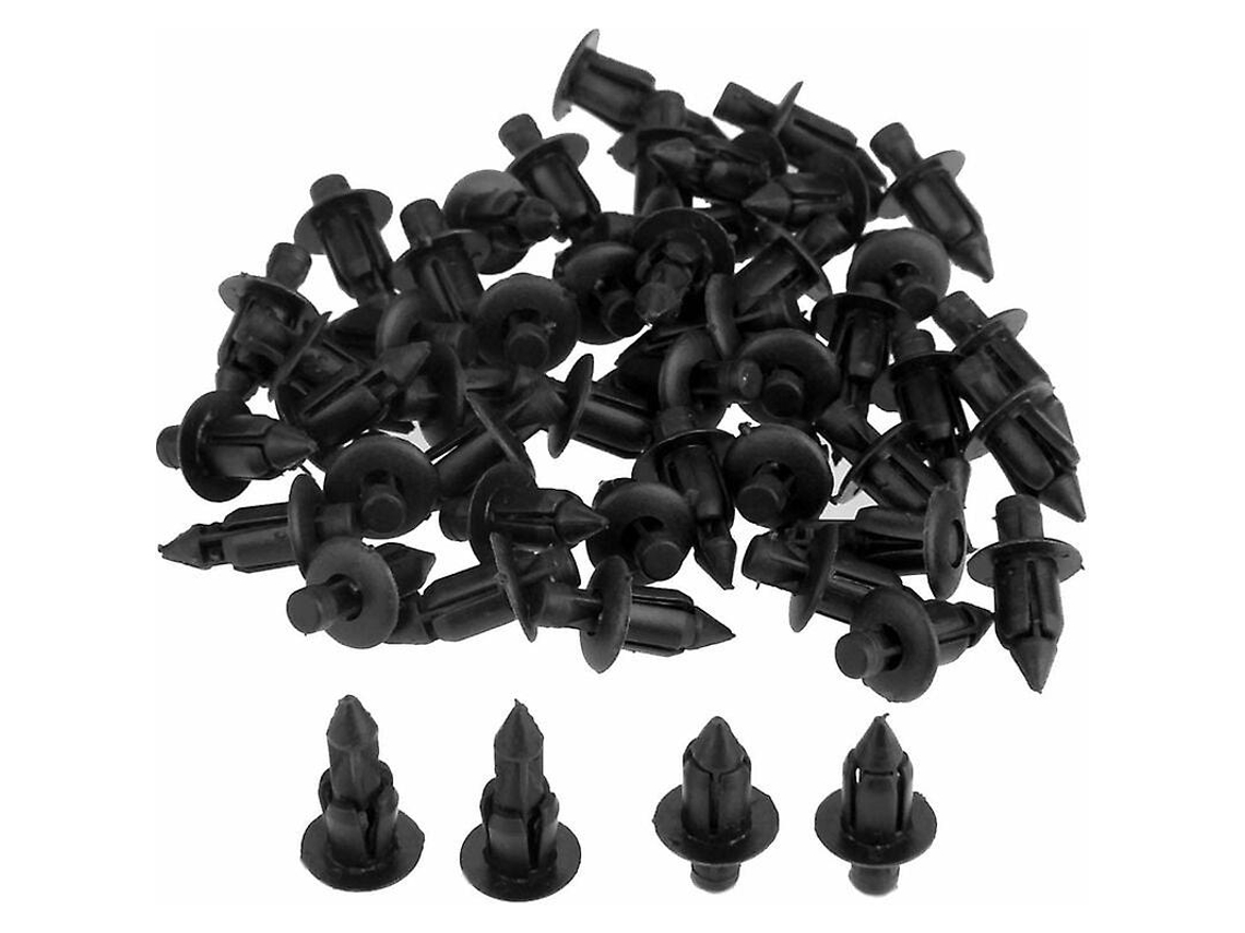 100 Remaches Plásticos De 6mm Para Paneles De Carenado De Bicicleta