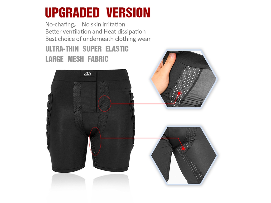 2026-pantalones Cortos Acolchados De Protección Para Cadera Resistentes A Impactos Respiradores Para Esquí Snowboard Patinaje