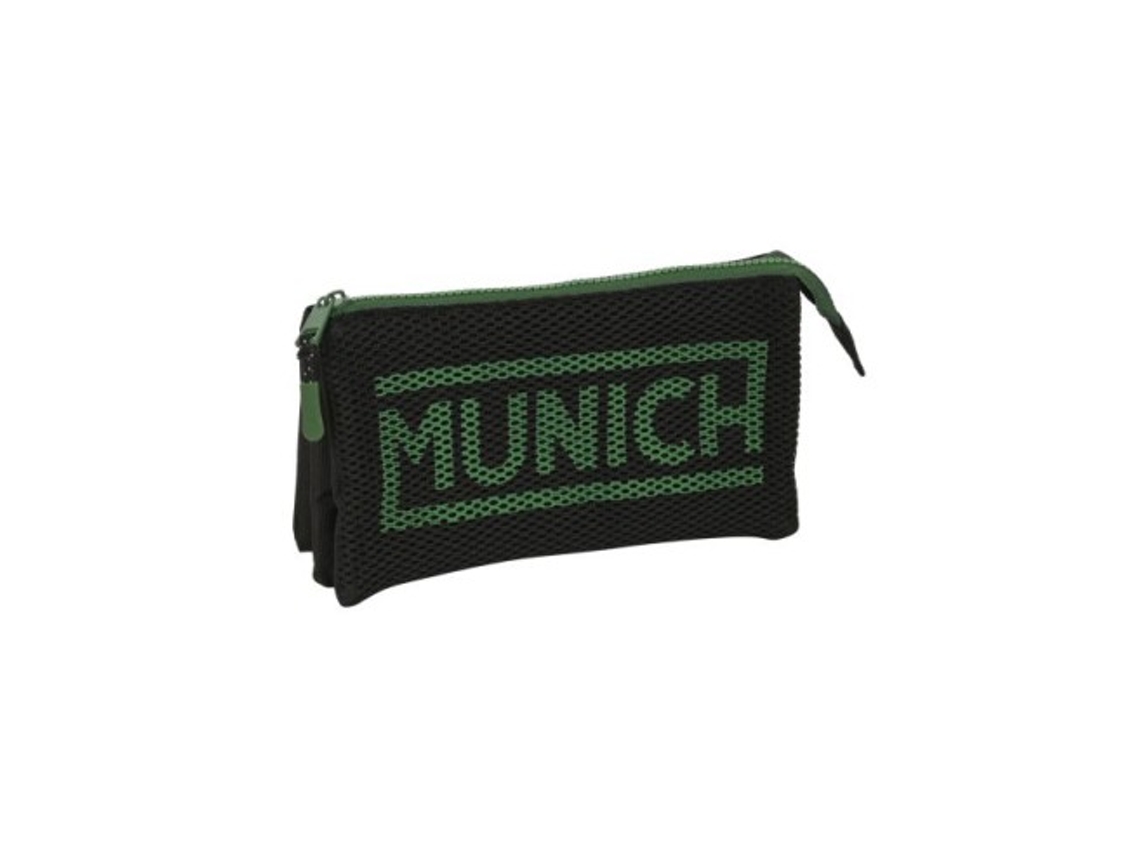 Estuche triple Safta Munich Caviar 22x12x3cm