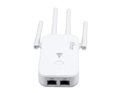 Repetidor amplificador y extensor de cobertura de largo alcance Yizhood Home con puerto Ethernet y modo AP (blanco)