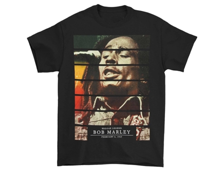 Camiseta ROCKINSTONE Bob Marley Legacy Bars (XXL)