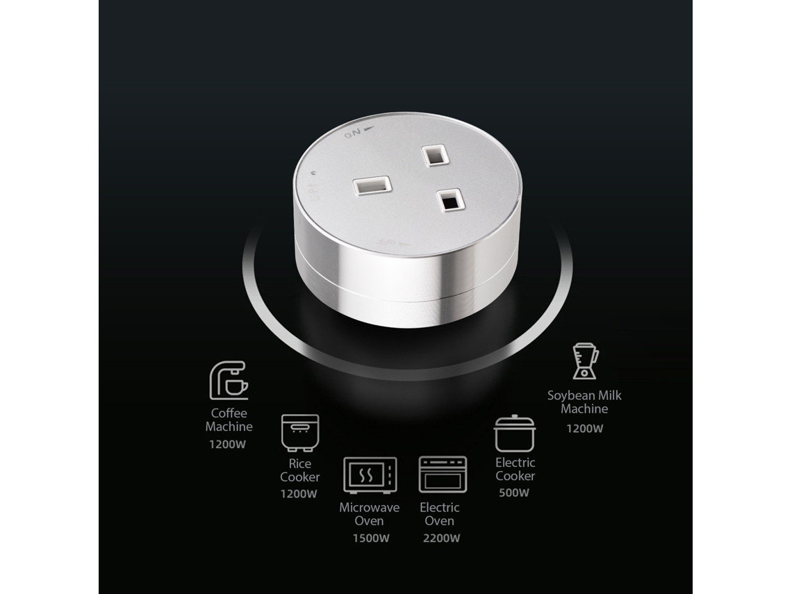 Adaptador De Corriente Para Riel De Alimentación, Portátil, Para Oficina, Cocina Y Sala De Estar, Segunda Generación.