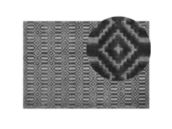 Alfombra de pelo corto BELIANI Adatepe de Viscosa Gris 160x230