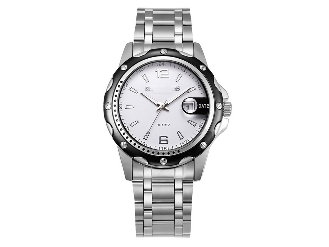 Reloj De Pulsera De Cuarzo Para Hombre Con Calendario, Esfera Grande, Estilo Retro Y Para El Tiempo Libre.