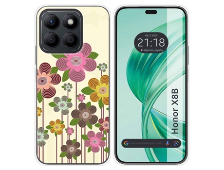 Funda Diseño Flor para Honor X8B TUMUNDOSMARTPHONE Silicona Multicolor