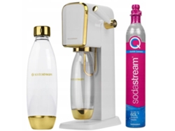 Carbonatado de agua para una botella Art White/Gold Sodastream
