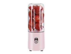 Licuadora Portátil Mini Licuadora Para Jugo, Licuadora Personal De 500 Ml Recargable Rosa Gertiz