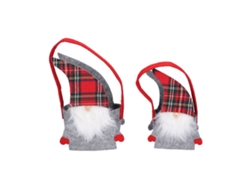 2026 2 bolsas navideñas de Papá Noel para dulces, regalos y decoración navideña para el hogar
