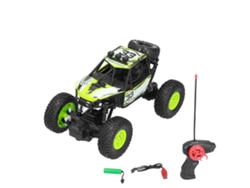 Coche De Control Remoto Estable Potente 70m Resistente Respuesta Rápida Para Niños +3 Años Verde