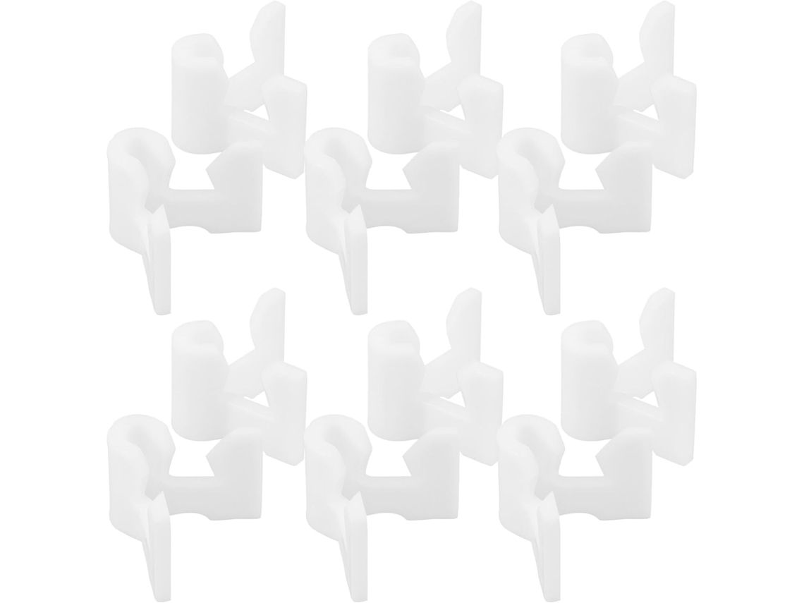 Juego de 40 soportes de plástico blanco para armarios GOKOCO