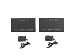 Extensor De Cabo De Interface Multimídia Hd Com Suporte A 1080p 3d Hdcp Edid Via Cat 5e Plug Us 100‑240v