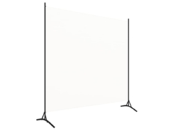 Biombo | Biombo, con 1 panel de 175 x 180 cm de tela blanca Wsd627872 Adorável Casa