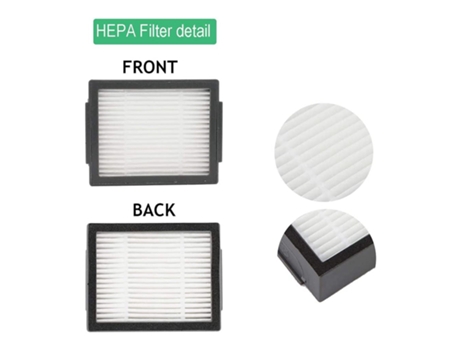 Kit de piezas de repuesto Compatible con IRobot Roomba I7 I7 I6 I8 E5 E6 E7 rodillo de goma, filtros, cepillos laterales, bolsa para el polvo