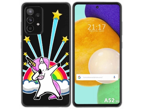 Carcasa Samsung Galaxy A52 / A52 5G / A52s 5G TUMUNDOSMARTPHONE Dibujos Transparente Multicolor
