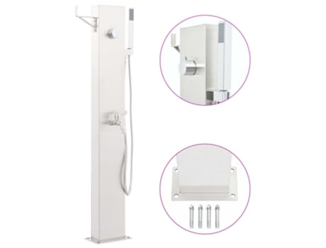 MAISON EXCLUSIVE Grifo para ducha de jardín acero inoxidable 110 cm