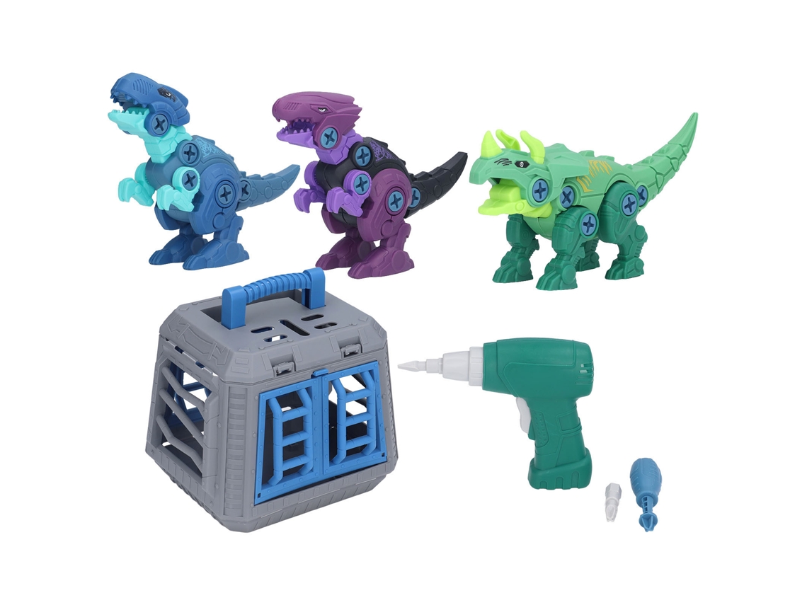 -juguete De Dinosaurio Desmontable Construcción Educativa Con Taladro Eléctrico Para Niños