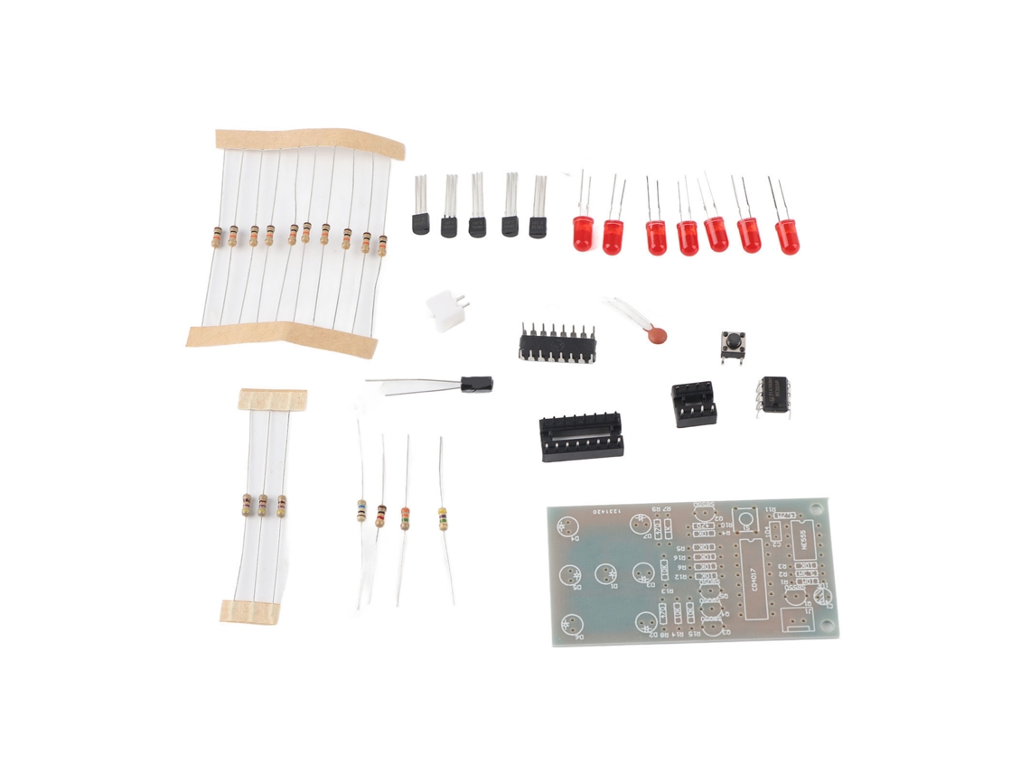 Kit Electrónico De Datos Para Armar Con Led De 4.5~5v Para Manualidades Electrónicas Divertidas.