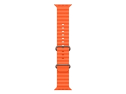 Correa de silicona suave IWEAR S1 con ranuras de 20 mm para Apple Watch 49 mm / 45 mm / 44 mm / 42 mm Naranja