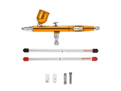 Pistola De Aerografía Externa Ajustable Diy Para Publicidad Y Camisetas (oro)