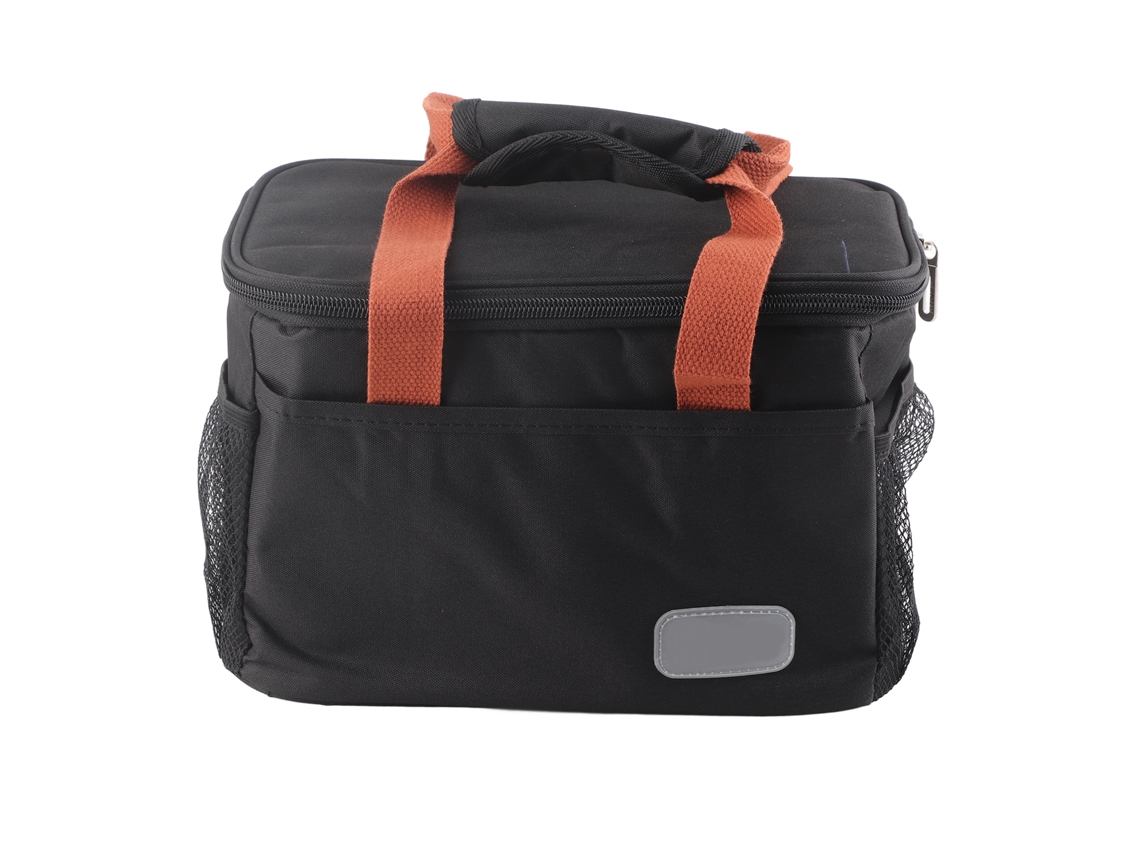 Bolsa isotérmica reutilizable e impermeable de 15 litros para picnic en la oficina - Negra