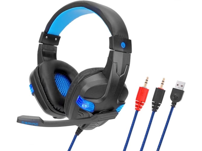 Auriculares Gaming con Cable ANSELF V7247Bbl (On Ear - Negro)
