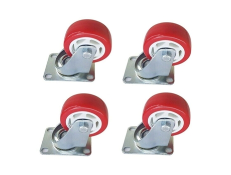 Ruedas Giratorias Rueda Loca 2,5' Juego De 4 Muebles Plataformas Mesas KMT