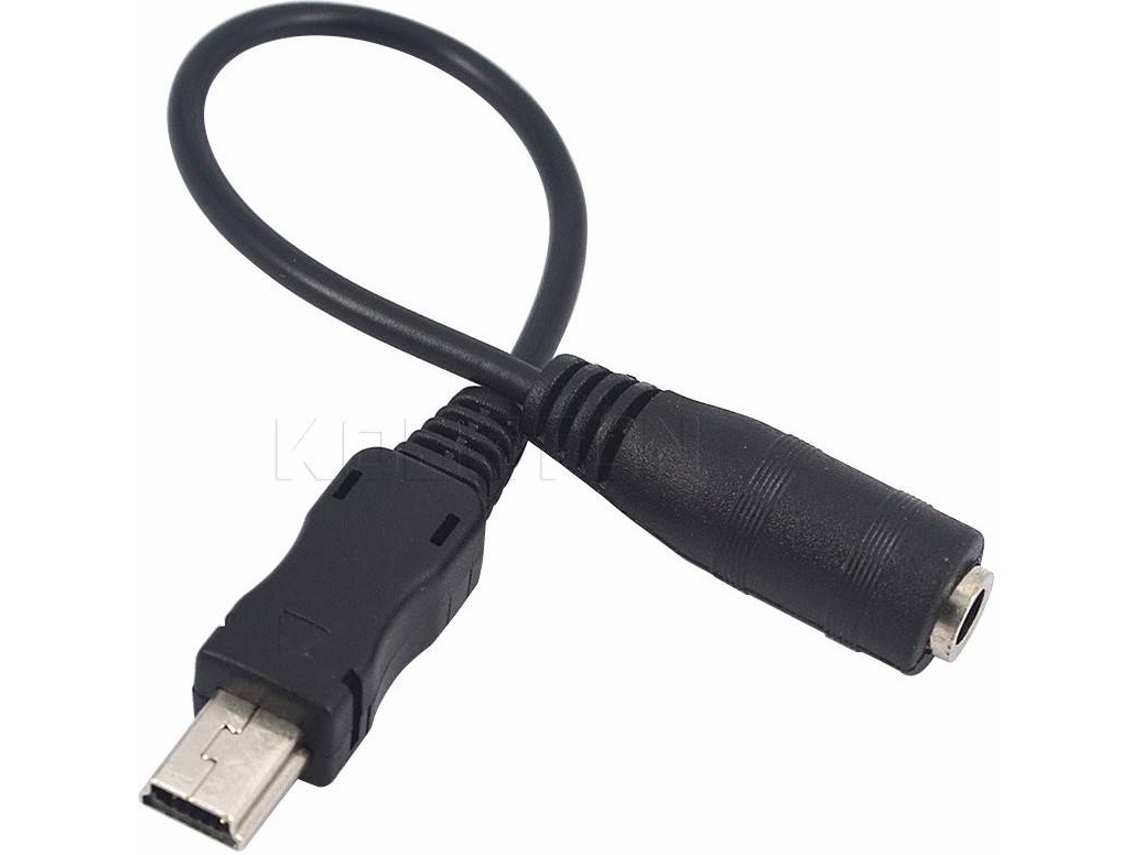 Cable MULTI4YOU (Mini USB - Jack 3.5 mm - 0.1 m - Negro)