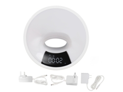 Reloj Despertador Con Luz De Amanecer, Simulación De Amanecer, 7 Ruidos Blancos, Control Por Aplicación Wifi, Enchufe Usb.