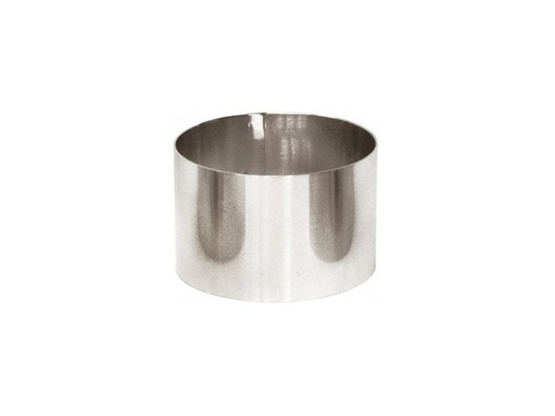 Molde Redondo De Acero Inoxidable Para Revestimiento 8x4cm 3692 Lifestyle