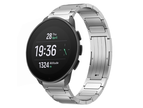 Correa de reloj inteligente para SUUNTO 9 Peak Pro 22 mm Aleación de titanio en forma de I (Plata)