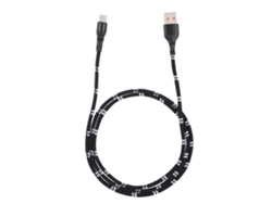 Cable De Datos Usb Type-c De Carga Rápida De Tela Trenzada 1m/3.3ft Negro