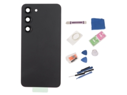 Reparo De Vidro Traseiro Para Samsung Galaxy S23 Com Lente De Câmera Pré-instalada E Kit De Ferramentas Preto