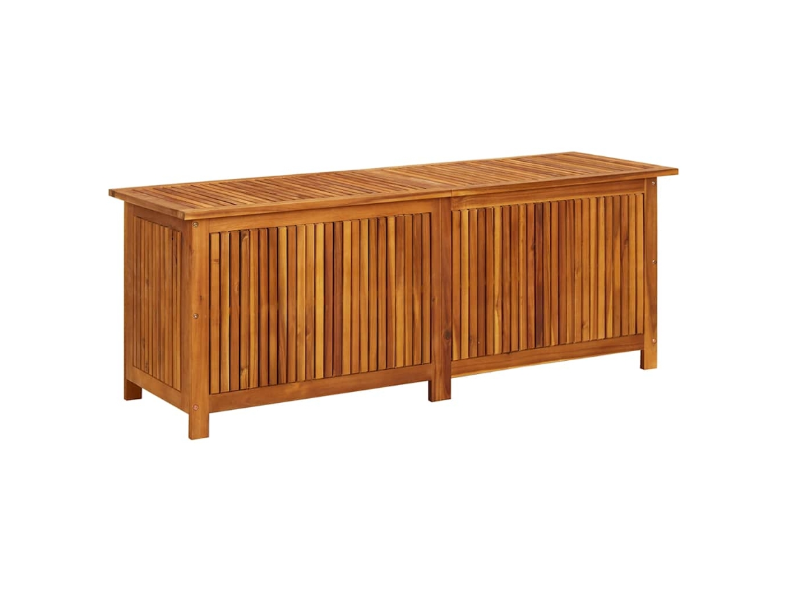 Caja de almacenamiento de jardín 150x50x58 cm Madera maciza de acacia EXCLUSIVA MAISON