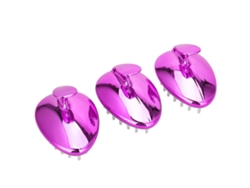 3pcs Cepillo De Champú Para Uso Húmedo Y Seco Masajeador De Cuero Cabelludo Antideslizante Peine Para Lavar El Cabello (morado)