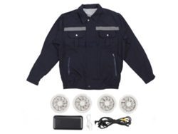 Chaqueta refrescante con 4 ventiladores, protección solar, verano.