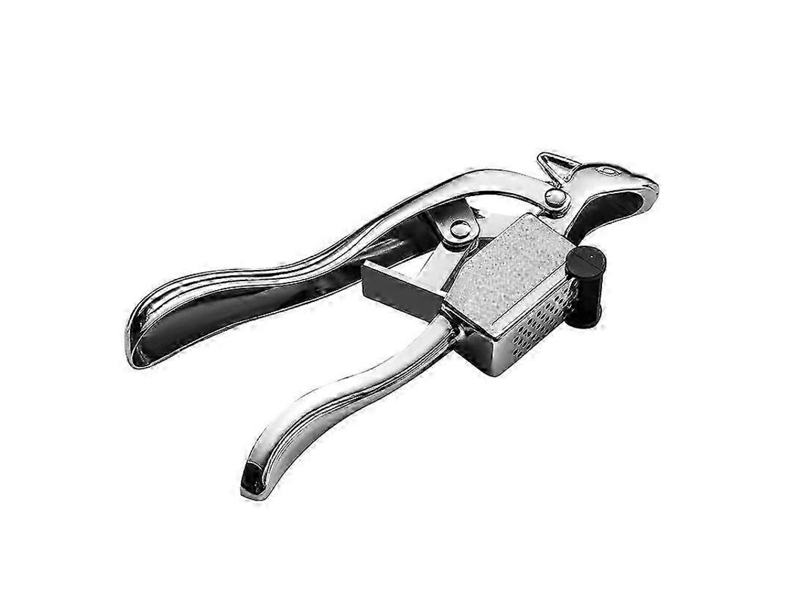 Prensa de ajos manual con forma de ardilla, fabricada en aleación de zinc. Rosewell