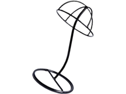 Soporte Gorras Metal Negro Estable Portátil Expositor Sombreros Pelucas Almacenamiento Sencillo Herramientas
