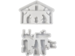 Juego De 2 Moldes Navideños De Silicona Para Decoración Del Hogar.