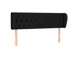 Maison Exclusive - Cabecero De Tela Negro 163x23x78/88 Cm