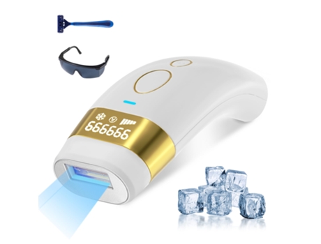 Depilación Láser IPL para Hombres Mujeres Dispositivo de Depilación Láser con Enfriamiento por Hielo Sin Dolor Permanente con 999999 Flashes 5 Nive...