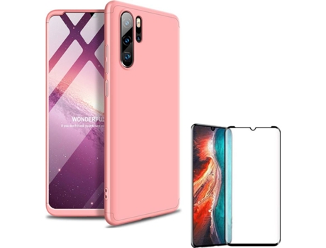 Carcasa y Protector Huawei P30 Pro Slim armor 360º Rosa