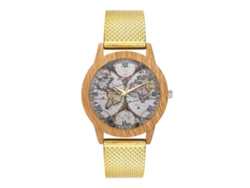 Reloj De Pulsera Zhoulianfa T93-f Gold Blend Para Hombre Y Mujer Con Movimiento De Cuarzo.