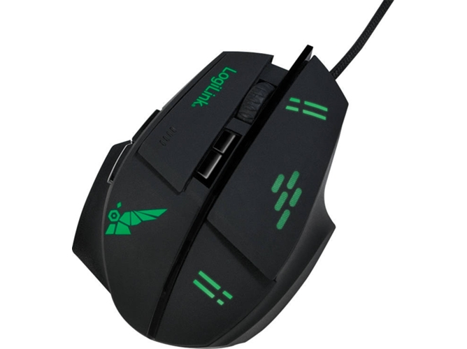 Ratón LOGILINK ID0157 (Óptico - 3200 dpi - Negro)