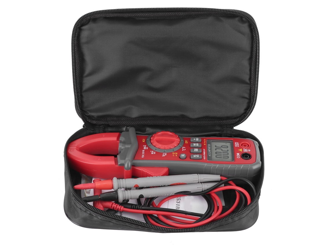 Medidor Digital De Gancho Tdc531b Para Voltaje Ca/cc, Resistencia, Capacitancia Y Temperatura.