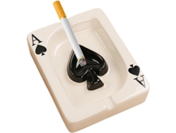 Cenicero de cerámica Siurn Creative Poker negro