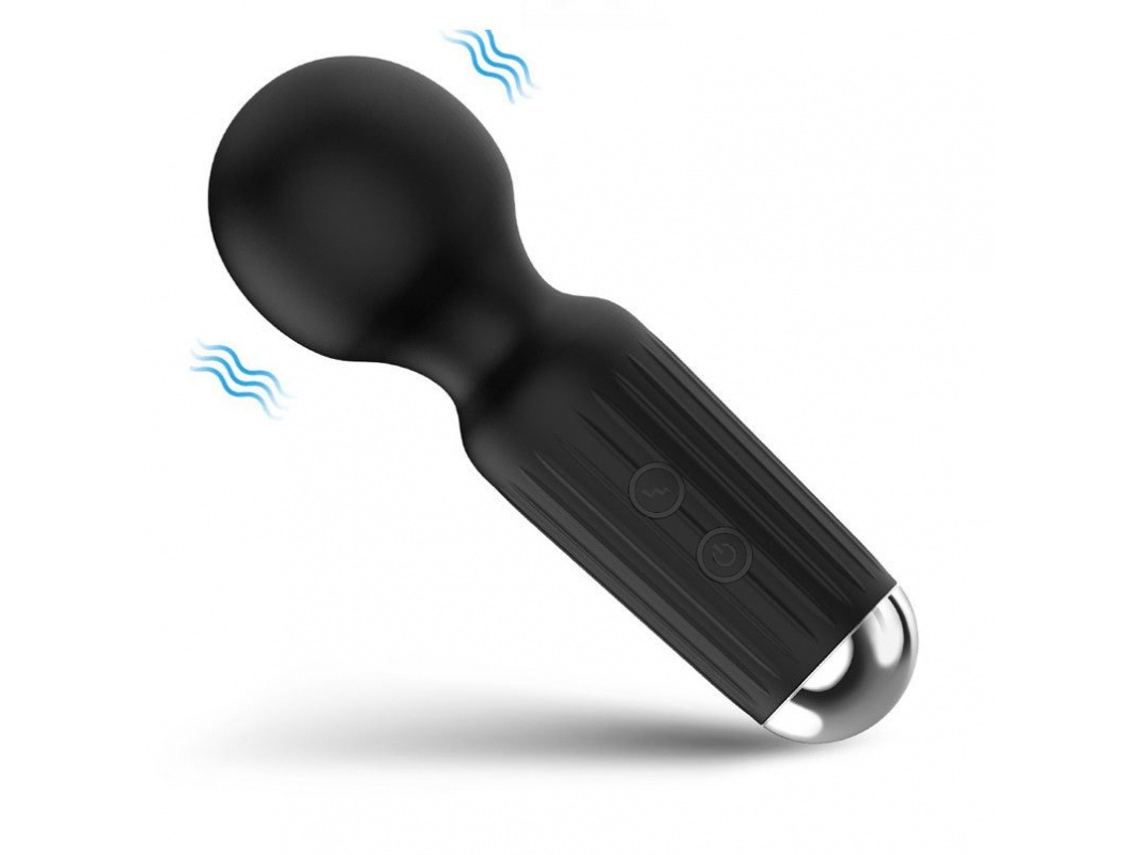 Mini Vibrador De Masaje De 20 Frecuencias Para Mujer (negro)